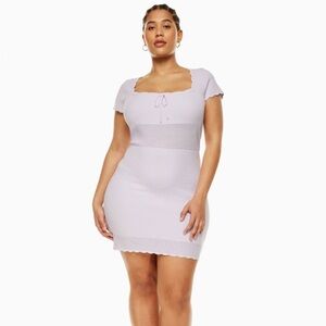 WORN ONCE Aritzia/Wilfred Reception Dress in Ice Lavender